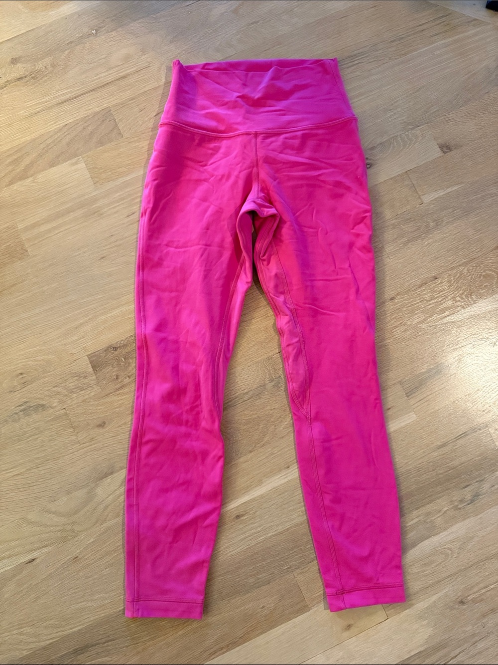 lululemon athletica Bright Pink High-Waist Leggings 25”